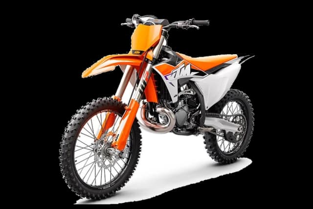 Dirt bike, side view