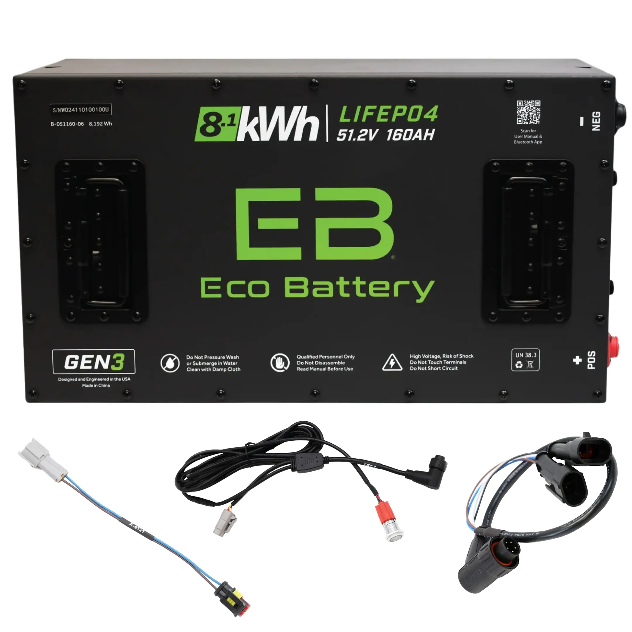 ECO Battery Denago Rover Lithium Battery Conversion Kit 48V 160Ah (Replaces Factory Battery)