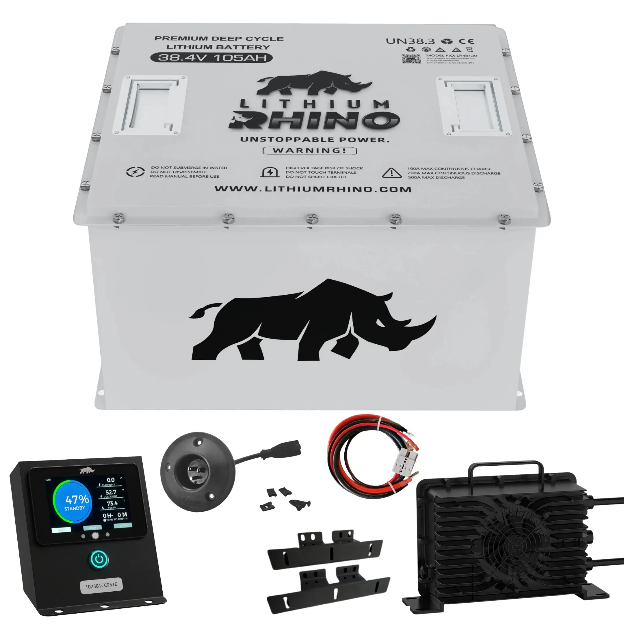 LITHIUM RHINO Club Car DS Lithium Conversion Kit 36V 105AH
