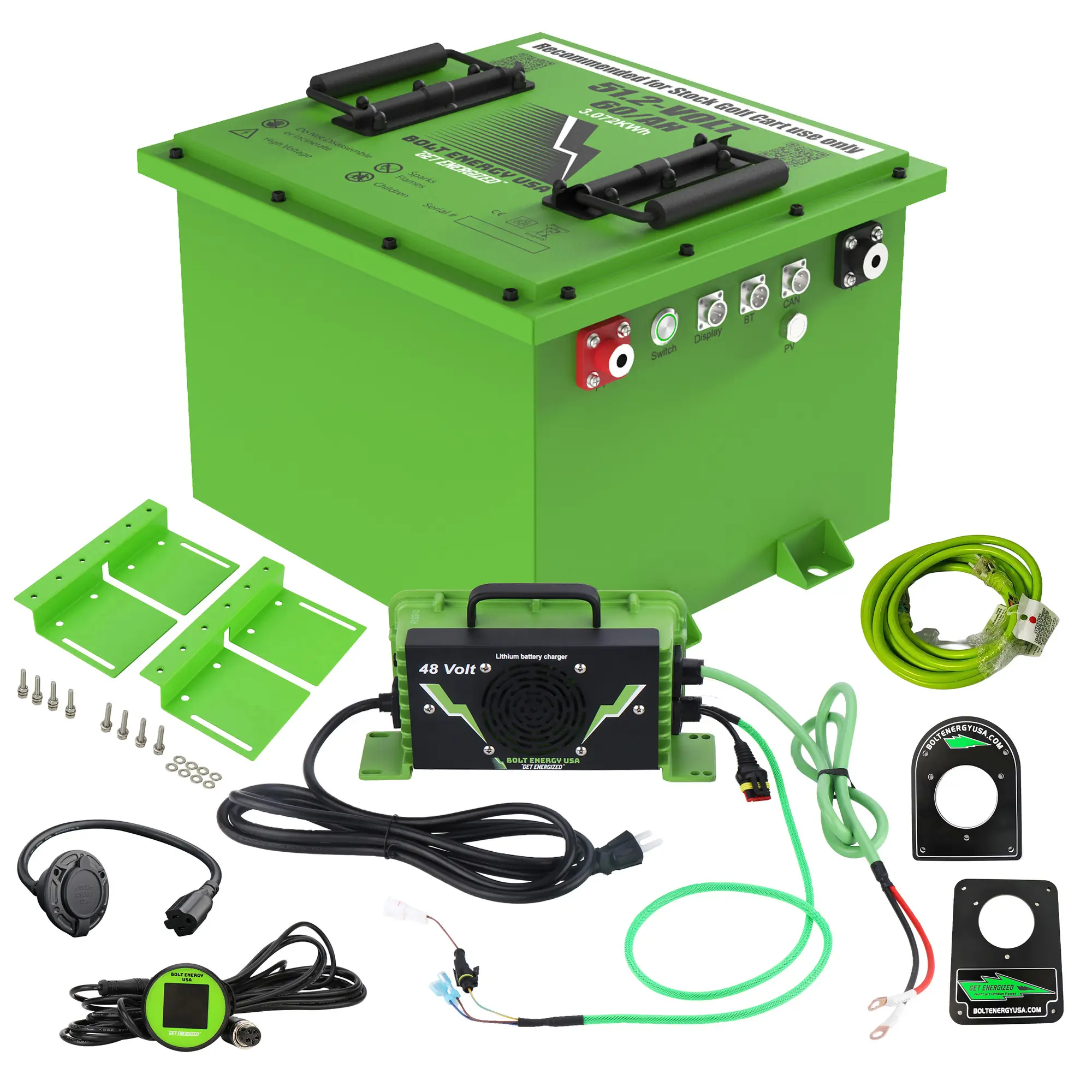 BOLT Energy Yamaha G19 / G22 Lithium Conversion Kit 48V 60Ah